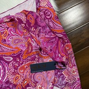 Pink and Orange Paisley Swim Sarong